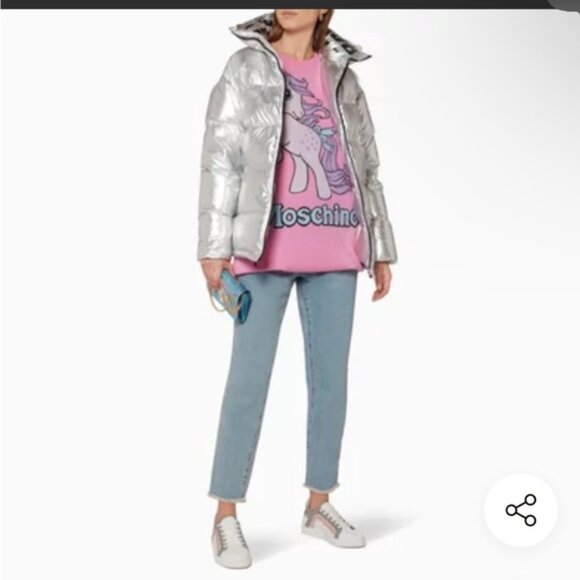 Moschino Gray My Little Pony Top Sweater Dress